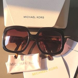 Michael Kors RX sunglasses black frame tortoise arms MK 2036
